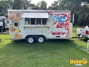 Well Equipped Double Axle Kitchen Food Concession Trailer with Pro Fire System for Sale in Florida!
