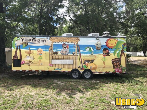 Food Concession Trailer Kitchen Food Trailer Florida Gas Engine for Sale