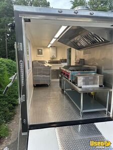 Food Concession Trailer Kitchen Food Trailer Prep Station Cooler North Carolina for Sale