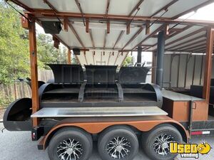 Gooseneck Barbecue Concession Trailer Barbecue Food Trailer Bbq Smoker Texas for Sale