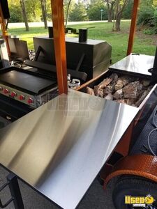 Gooseneck Barbecue Concession Trailer Barbecue Food Trailer Fresh Water Tank Texas for Sale