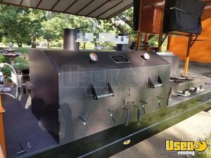Gooseneck Barbecue Concession Trailer Barbecue Food Trailer Stovetop Texas for Sale