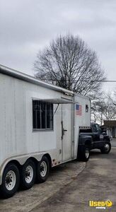 Gooseneck Food Concession Trailer Kitchen Food Trailer Air Conditioning Georgia for Sale