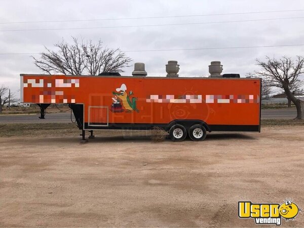 Goosneck Food Concession Trailer Kitchen Food Trailer Texas for Sale