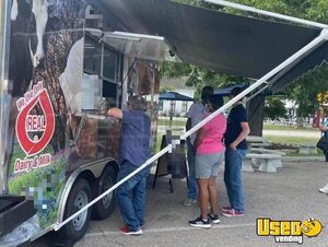 Ice Cream Concession Trailer Ice Cream Trailer Exterior Customer Counter Texas for Sale