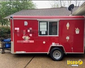2020 - 6' x 12' Homesteader Soft Serve Ice Cream Concession Trailer with Inventory for Sale in Arkansas!