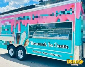 2023 8' x 18' Ice Cream Concession Trailer Mobile Vending Unit for Sale in Florida!