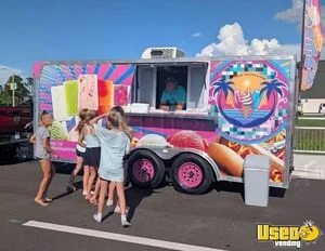 Turnkey - 2004 7' x 16' Ice Cream and Snack Concession Trailer Mobile Vending Unit for Sale in Florida!