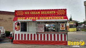 Turnkey - 8' x 20'  Soft Serve Ice Cream and Dessert Trailer | Carnival Style Concession Trailer for Sale in Indiana!