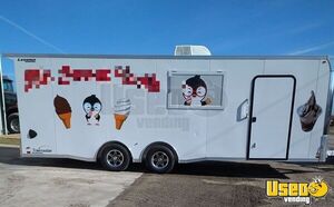 TURNKEY 2023 - 8.6' x 24' Soft Serve Ice Cream Concession Trailer for Sale in Iowa!