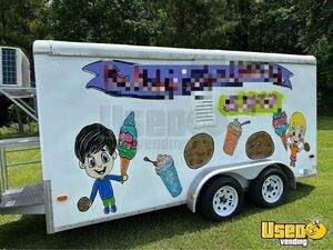 2001 7' x 14' Aluminum Soft Serve Ice Cream Concession Trailer for Sale in North Carolina!
