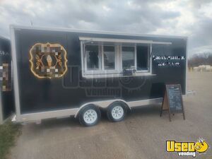2024 7' x 16' Soft Serve Ice Cream Concession Trailer Mobile Vending Unit for Sale in Ohio!