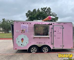 2017-  7' x 16' Ice Cream Concession Trailer Mobile Vending Unit for Sale in Texas!