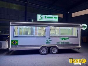 Kitchen Food Concession Trailer Kitchen Food Trailer Diamond Plated Aluminum Flooring Oregon for Sale