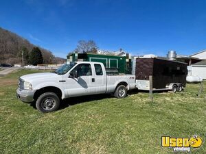 Kitchen Food Concession Trailer With F250 Truck Kitchen Food Trailer Air Conditioning Virginia for Sale