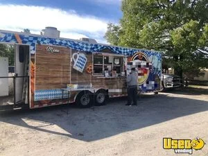 Fully Equipped - 8' x 36' Mobile Kitchen Food Concession Trailer w/ Bathroom + Porch for Sale in Alabama!