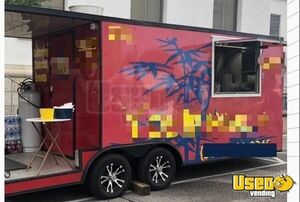 Used- 20' Mobile Kitchen Food Concession Trailer with Porch for Sale in Alabama!