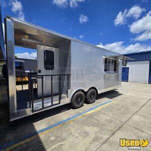NEW - 2025 8.5' x 26' Kitchen Food Concession Trailer with Fire Suppression & Porch for Sale in Alabama!