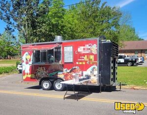Turnkey 2021 8' x 16'  Mobile Kitchen Food Concession Trailer with Fire Suppression System for Sale in Alabama!
