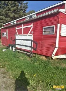 Commercial Mobile Kitchen Food Vending Trailer with Fire Suppression System for Sale in Alberta!
