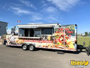 Like New - 2022 8' x 26' Forest River Kitchen Food Trailer with Bathroom for Sale in Alberta!