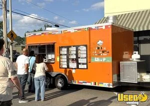 2022 8.5' x 20' Kitchen Food Concession Trailer with Pro Fire System for Sale in Arkansas!