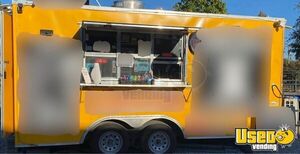 Turnkey Stocked 2021 8.5' x 16' Diamond Cargo Kitchen Food Concession Trailer Full Business for Sale in Arkansas!