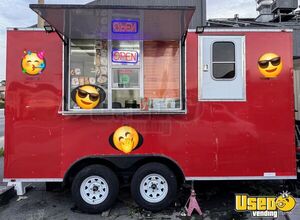 Like New - 2023 8' x 14' Kitchen Food Trailer with Fire Suppression System for Sale in California!