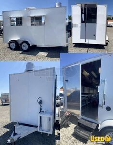 New 2022 7' x 14' Commercial Food Concession Trailer / New Mobile Kitchen Unit for Sale in California!