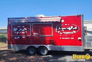 Custom Built - 2021 18' Street Food Concession Trailer with Pro-Fire System for Sale in California!