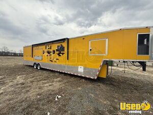2018 8.5' x 43' Freedom Kitchen Food Trailer with Bathroom | Concession Trailer for Sale in Delaware!