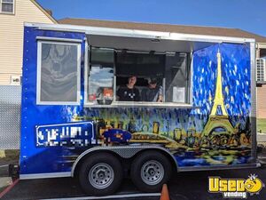 Like New - 2022 8' x 14' Kitchen Food Trailer with Fire Suppression System for Sale in Delaware!