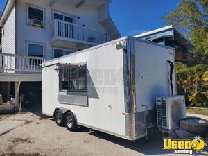LOADED PRACTICALLY NEW 2021 8.5' x 18' Rock Solid Cargo Mobile Kitchen Food Concession Trailer for Sale in Florida!