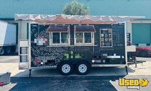 2024 - 8' x 16' Food Concession Trailer with Commercial Kitchen for Sale in Florida!