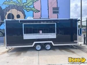 Like New - 2023 7' x 18' Kitchen Food Concession Trailer Mobile Vending Unit for Sale in Florida!