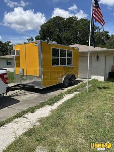 LIKE NEW!! 2025 7' x 14' Kitchen Food Concession Trailer with Pro-Fire System for Sale in Florida!