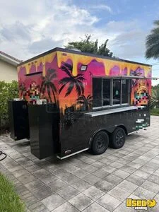 2022 8' x 14' Kitchen Food Concession Trailer with Pro Fire System for Sale in Florida!