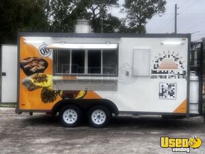 2023 8' x 16' Kitchen Food Trailer with Fire Suppression System | Concession Trailer for Sale in Florida!