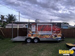 2015 8' x 20' Kitchen Food Concession Trailer with Open Porch & Pro-Fire Suppression for Sale in Florida!