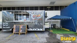 2022 8.5' x 16' Quality Cargo Kitchen Food Concession Trailer with Pro-Fire System for Sale in Florida!