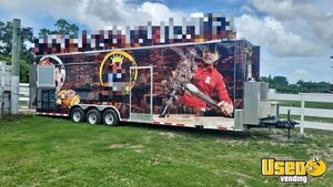 2023 8' x 30' Quality Cargo | Kitchen Food Trailer with Fire Suppression System for Sale in Florida!