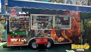 Well Equipped - 18' Kitchen Food Concession Trailer with Fire Suppression System for Sale in Florida!