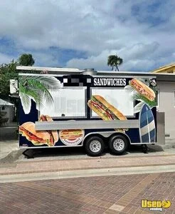 NEW - 2023 8.6' x 16' Kitchen Food Concession Trailer with Pro-Fire Suppression for Sale in Florida!