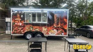 2024 8' x 16' Kitchen Food Concession Trailer with Pro Fire System for Sale in Florida!
