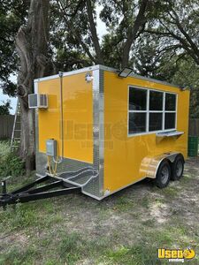 2025 7' x 14' Eagle Cargo Kitchen Food Concession Trailer with Pro-Fire System for Sale in Florida!