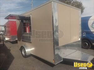 NEW - 2024 7' x 12' Empty Concession Trailer | DIY Trailer for Sale in Florida!