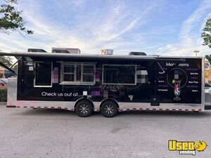 LOADED - 2022 8' x 28' Kitchen Food Trailer with Bathroom, Solar Panel, & Pro-Fire Suppression for Sale in Florida!