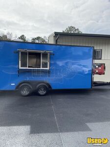 Like New - 2024 8.5' x 18' Mobile Kitchen Food Concession Trailer with Fire Suppression System for Sale in Florida!