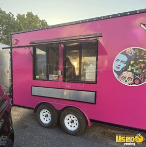 New and Never Used - 2025 8' x 16' Kitchen Food Concession Trailer with Fire Suppression for Sale in Florida!