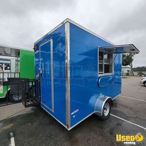 Like New - 2024 7' x 12' Kitchen Food Concession Trailer Mobile Vending Unit for Sale in Florida!